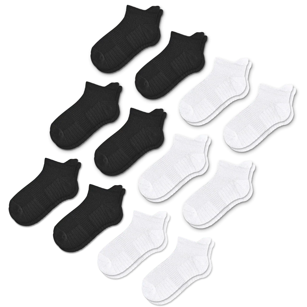 Basics Ankle Compression Socks Bundle 12-Pack