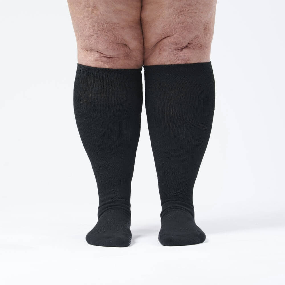 Black EasyStretch™ Gripper Socks - Image 4