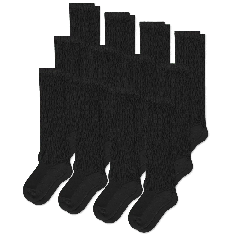 Black EasyStretch™ Socks Bundle 12-Pack