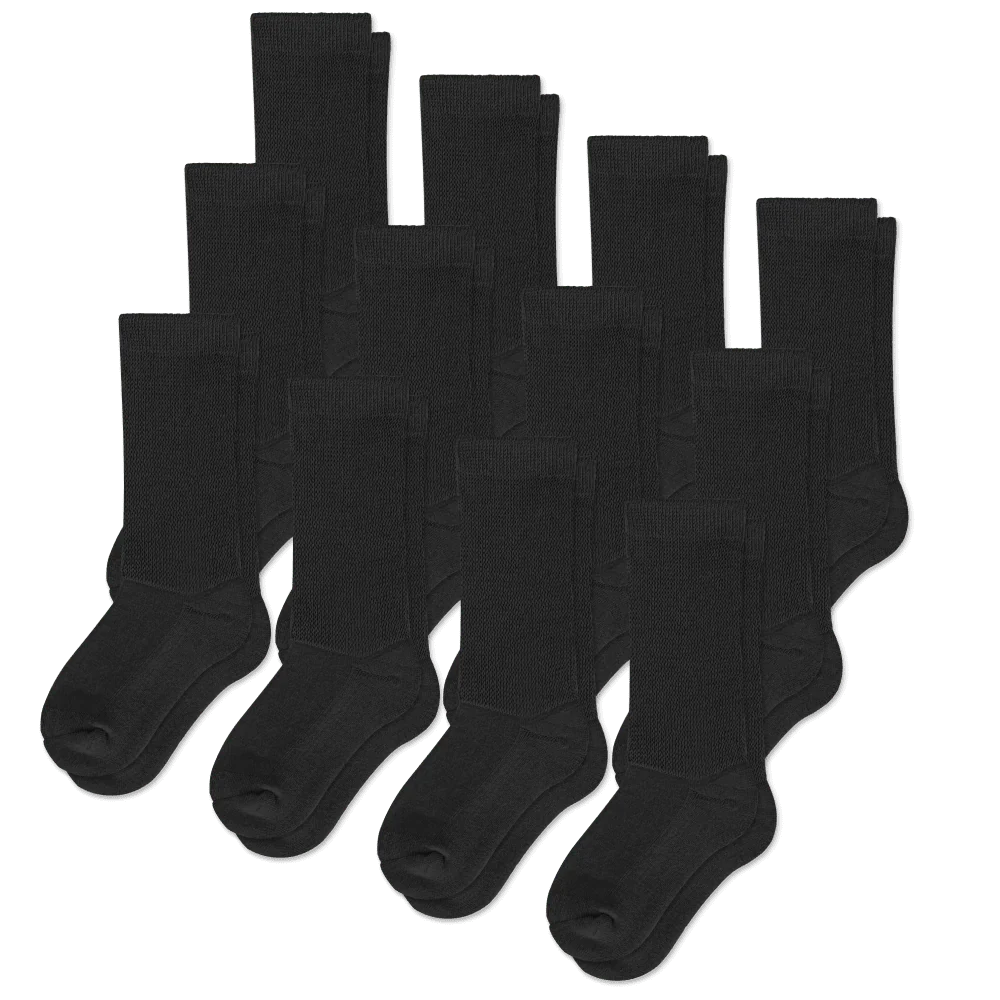 Black EasyStretch™ Socks Bundle 12-Pack - Image 2