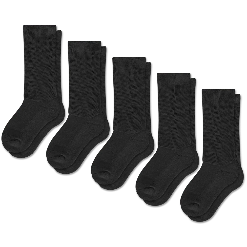 Black EasyStretch™ Socks Bundle 5-Pack - Image 2