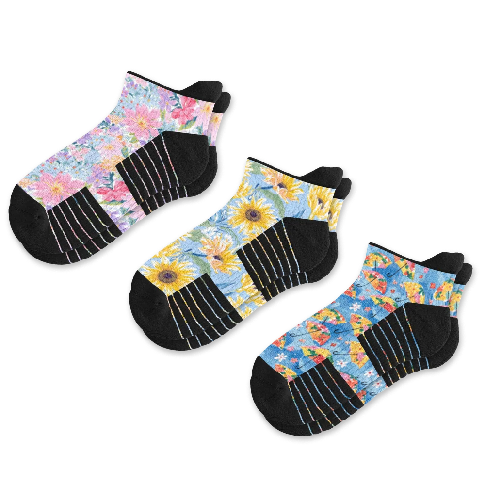 Bloom Ankle Compression Socks 3-Pack Bundle