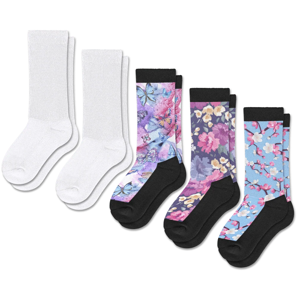 Blooming Brights EasyStretch™ Socks Bundle 5-Pack - Image 2