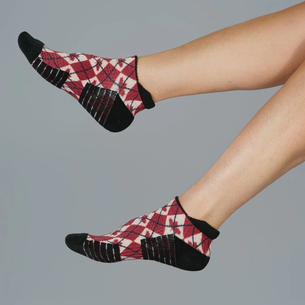 Canadian Argyle Ankle Compression Socks - Image 4