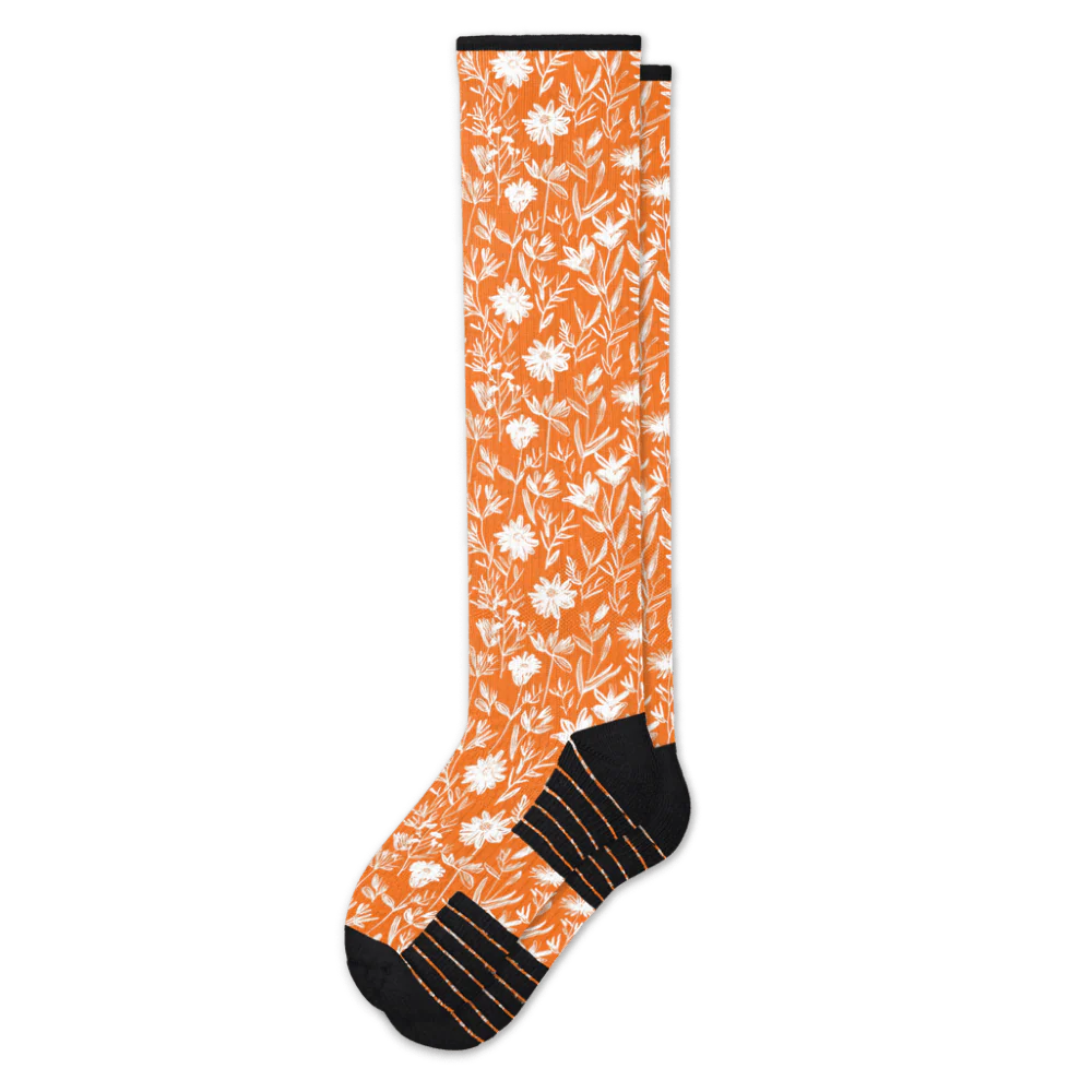 Citrus Meadow Compression Socks