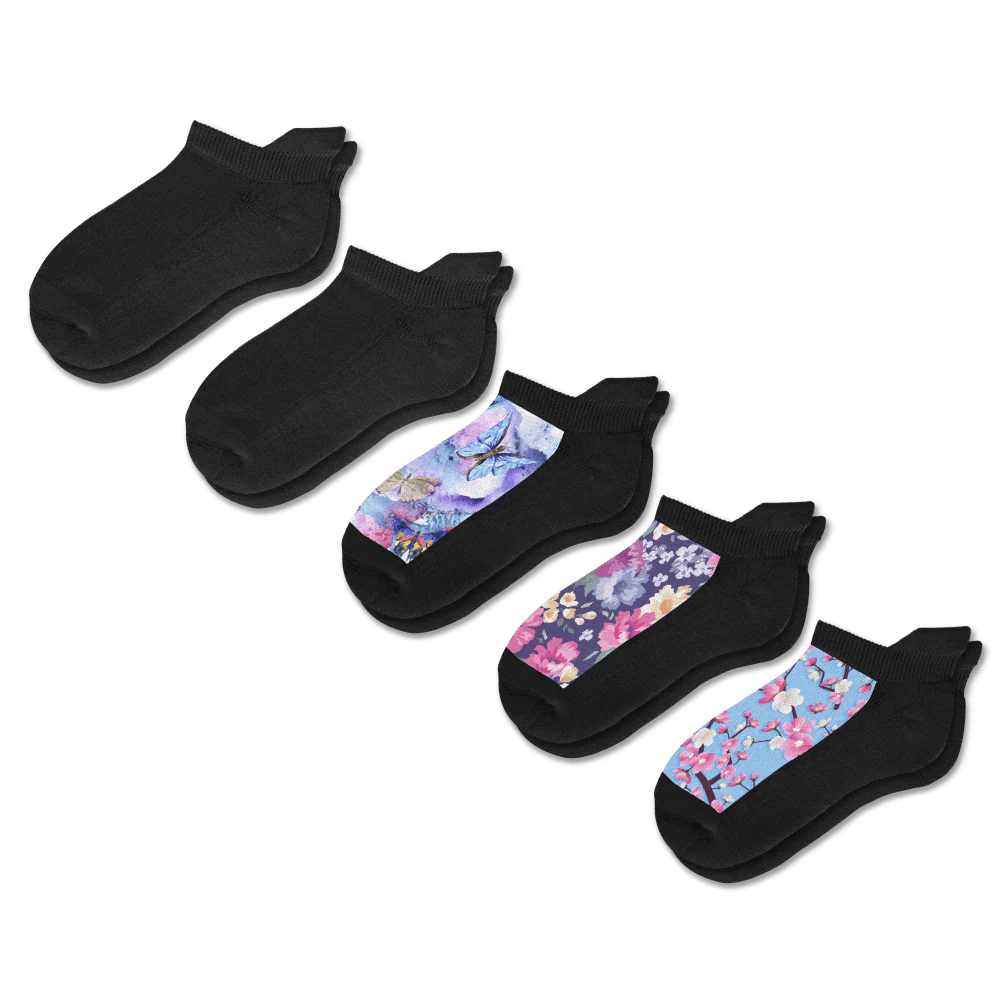 Dark & Delicate Ankle Socks Bundle 5-Pack