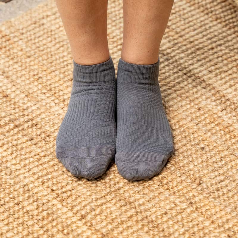 Gray Ankle Compression Socks Bundle 3-Pack - Image 2