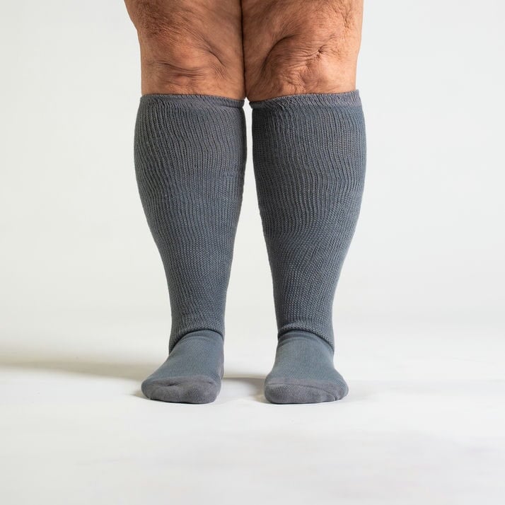 Gray EasyStretch™ Socks Bundle 3-Pack - Image 3
