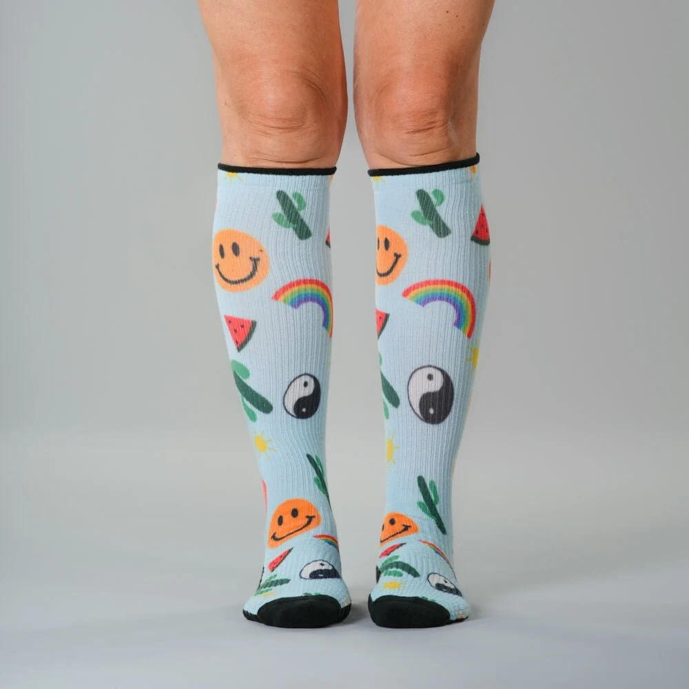 Happy Vibes Compression Socks 5-Pack Bundle - Image 4