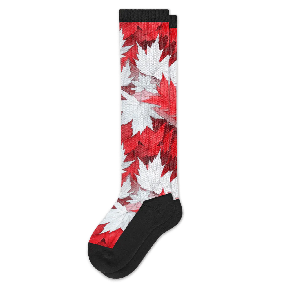 Maple Leaves EasyStretch™ Socks