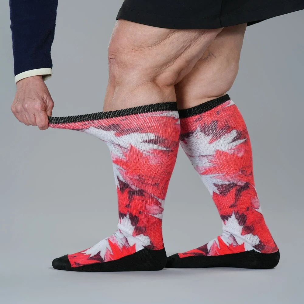 Maple Leaves EasyStretch™ Socks - Image 4