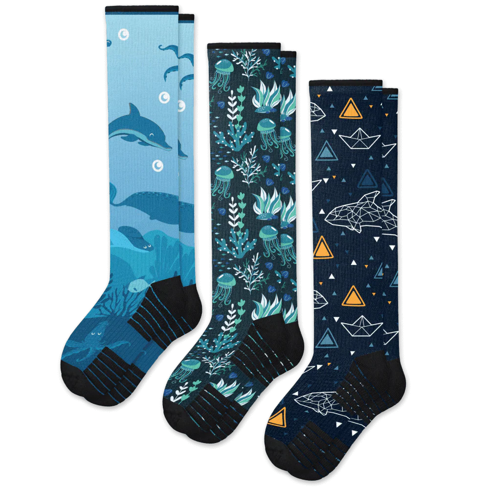 Marine Compression Socks 3-Pack Bundle
