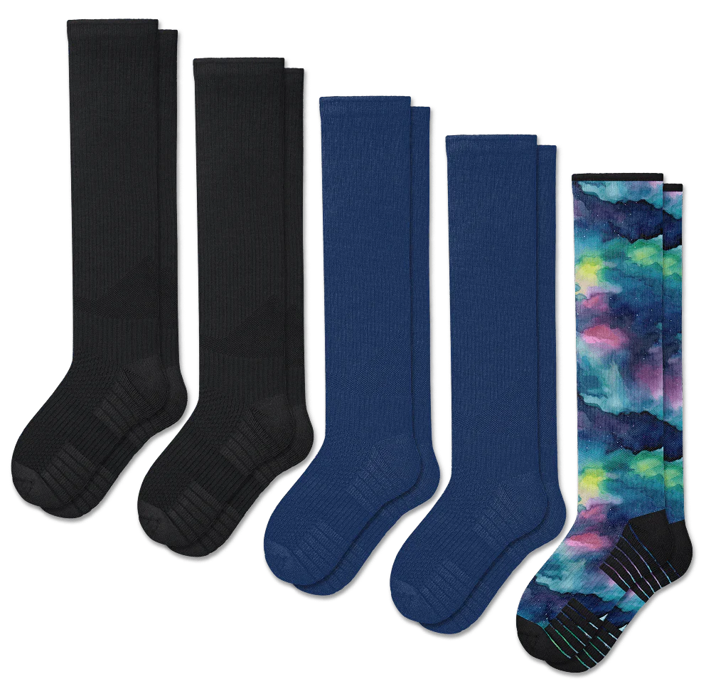 Midnight Dual Compression Socks Bundle 5-Pack
