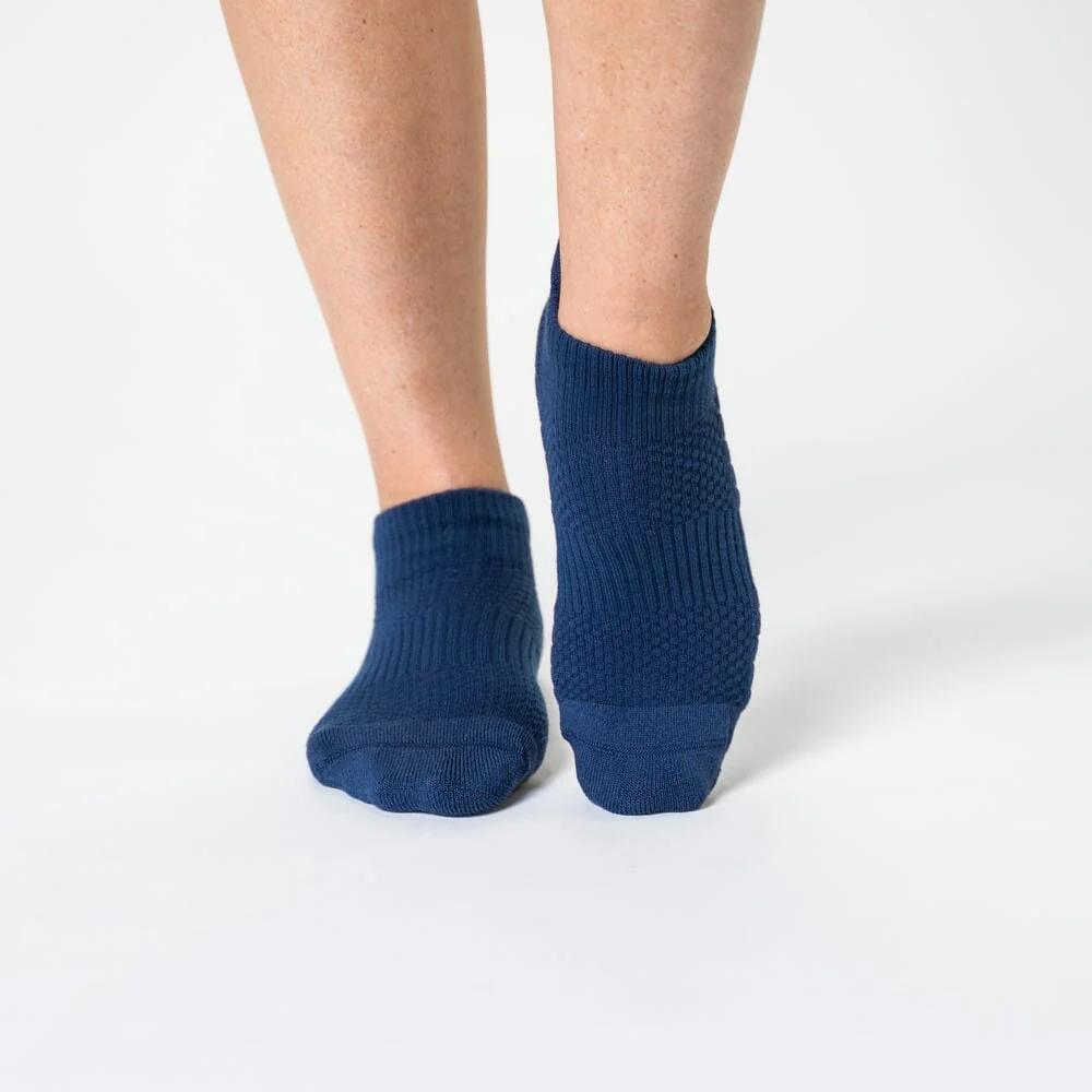 Navy Blue Ankle Compression Socks 5-Pack Bundle - Image 2