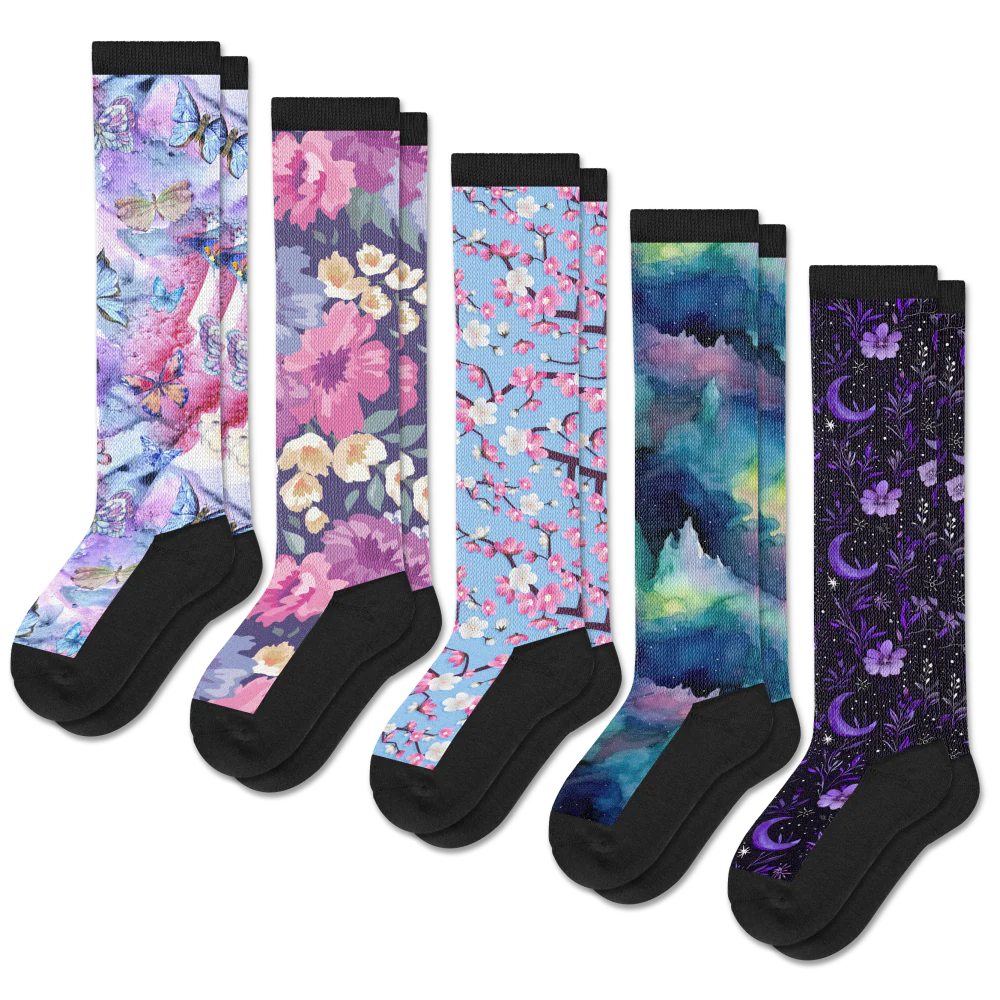 Night Nature EasyStretch™ Socks Bundle 5-Pack