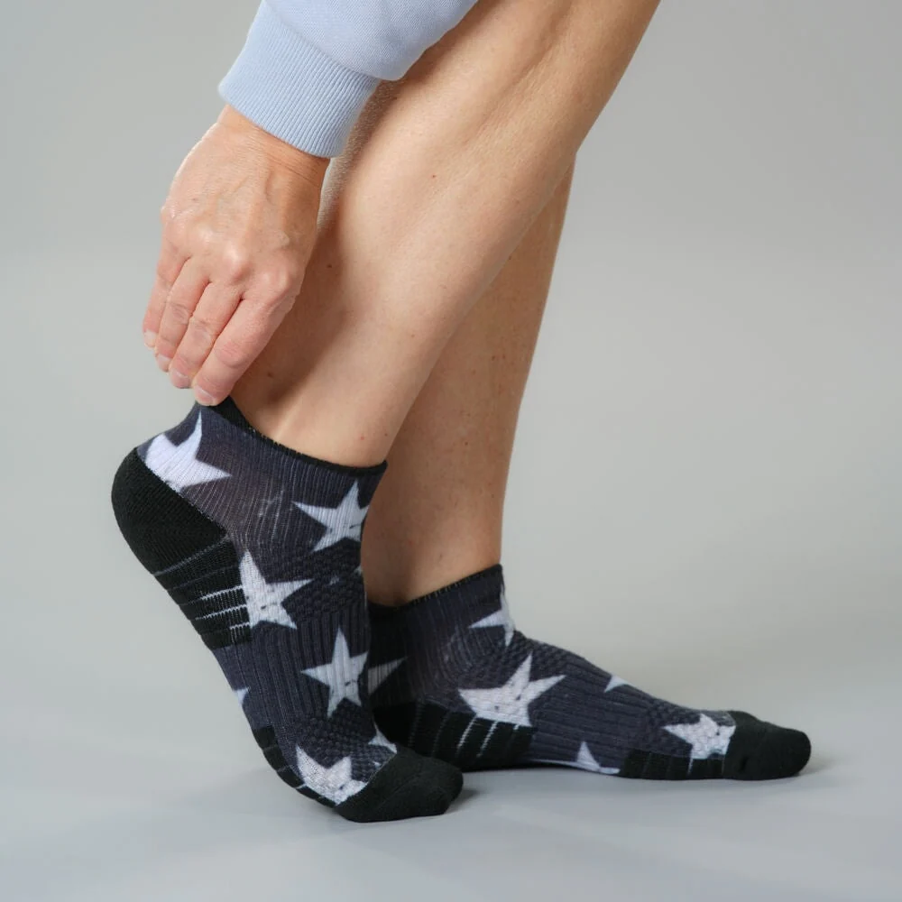 Retro Stars Ankle Compression Socks - Image 3