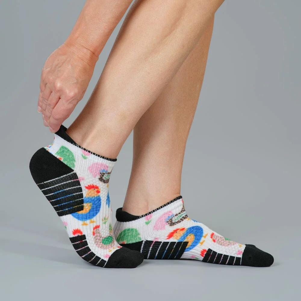 Rooster Razzle Ankle Compression Socks - Image 3