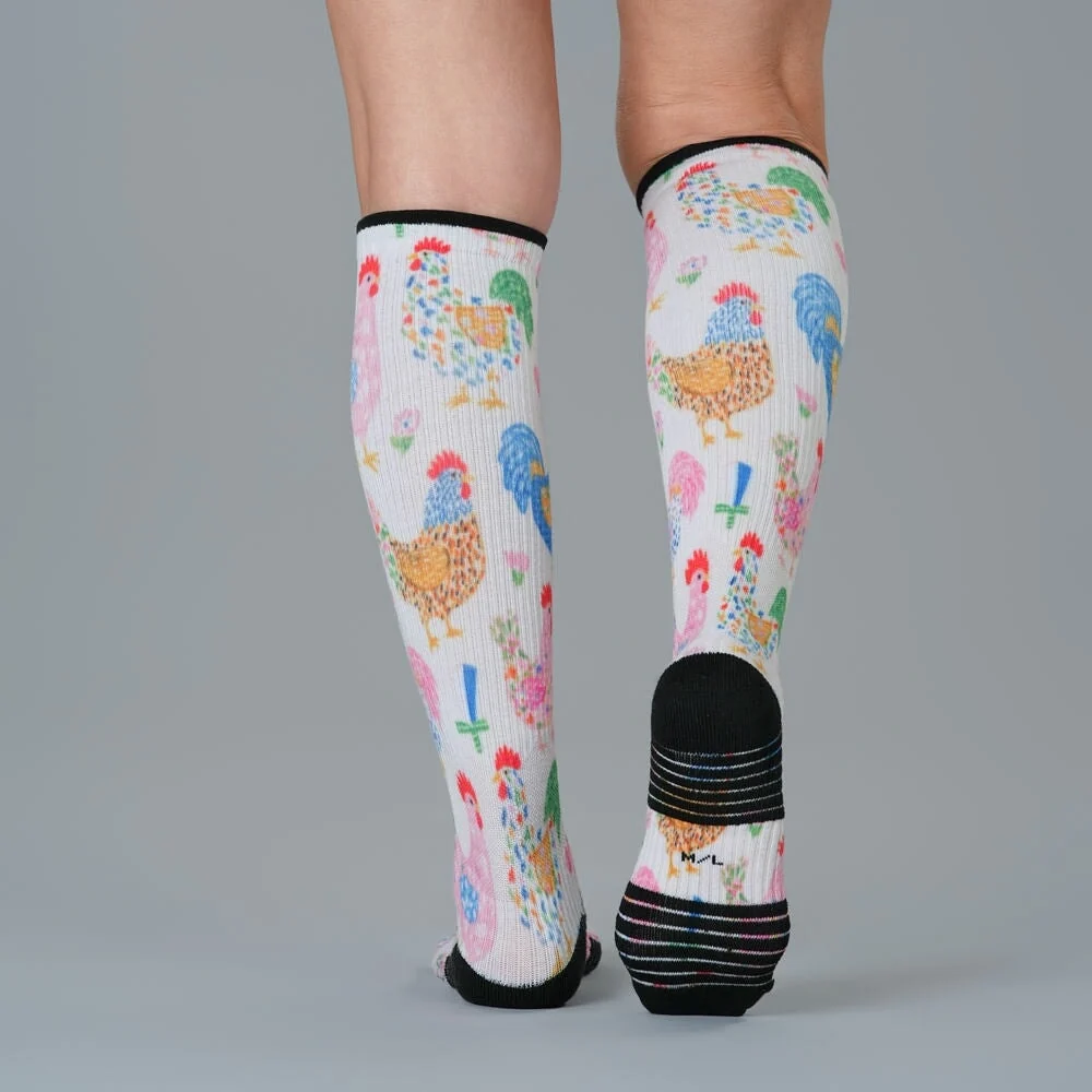 Rooster Razzle Compression Socks - Image 4