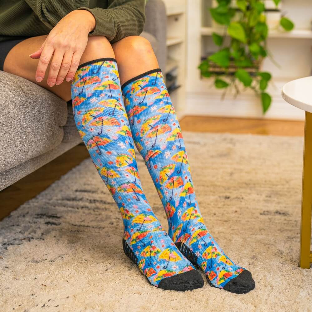 Spring Showers Compression Socks - Image 5