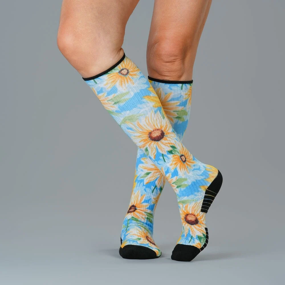 Sunflower Sky Compression Socks - Image 3