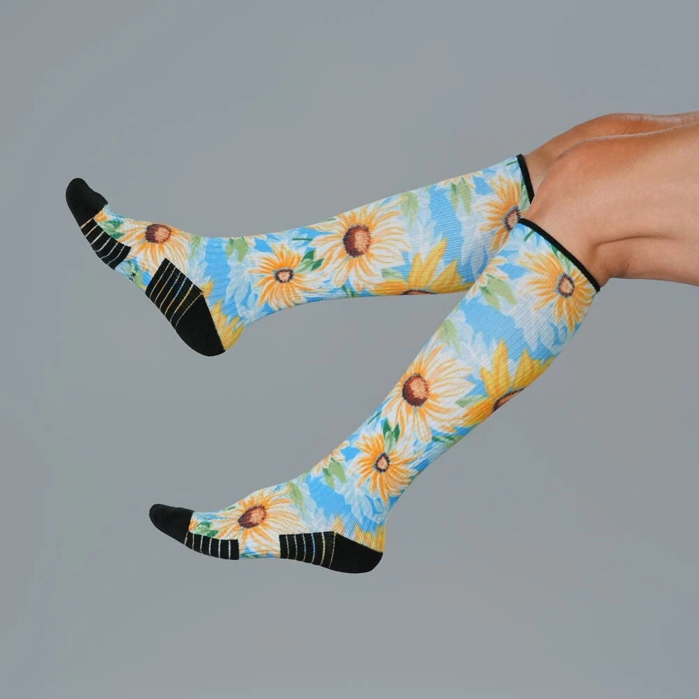 Sunflower Sky Compression Socks - Image 5
