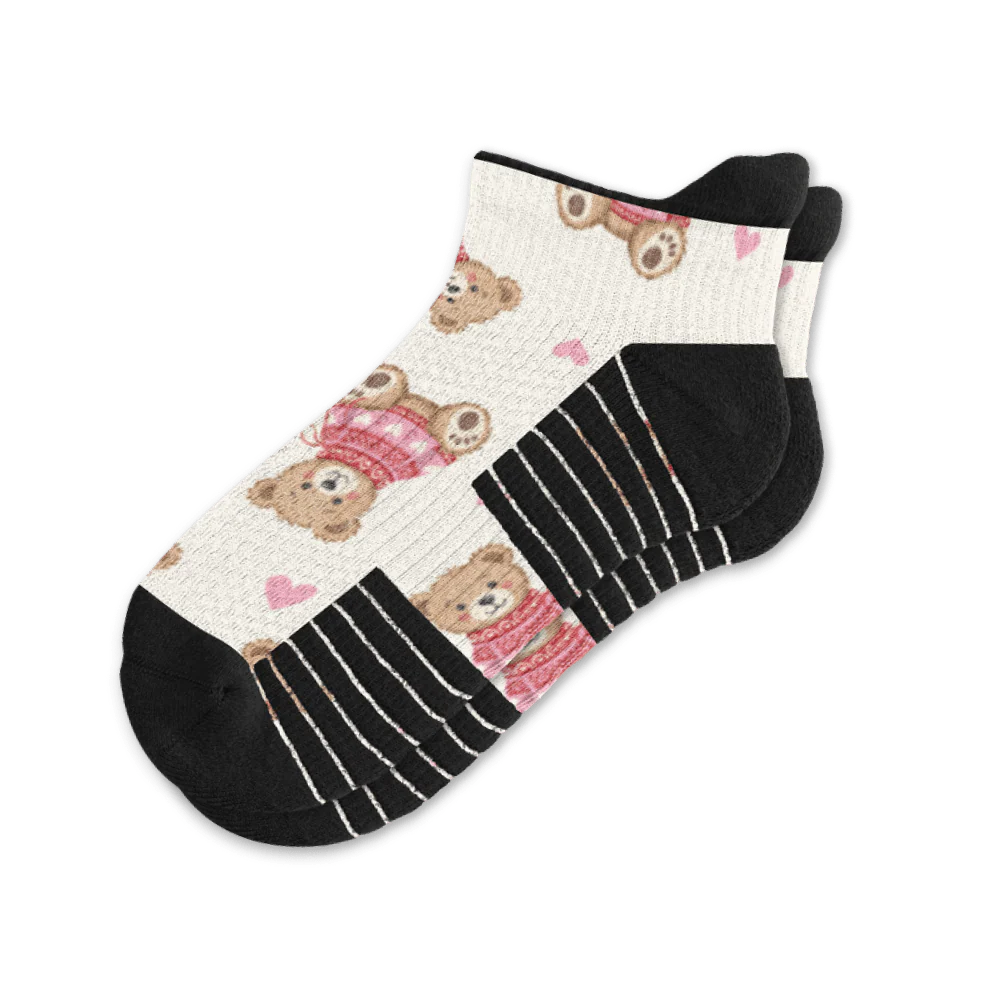 Sweetheart Bear Ankle Compression Socks