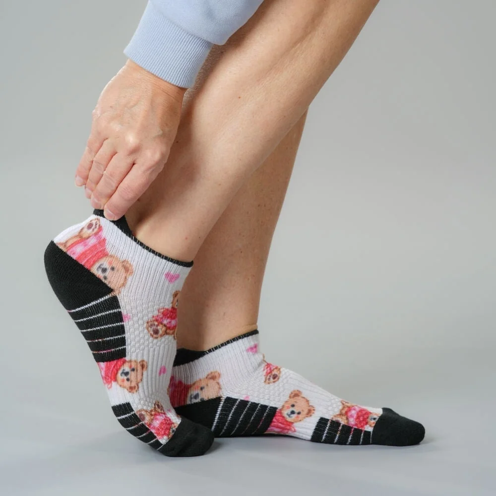 Sweetheart Bear Ankle Compression Socks - Image 3