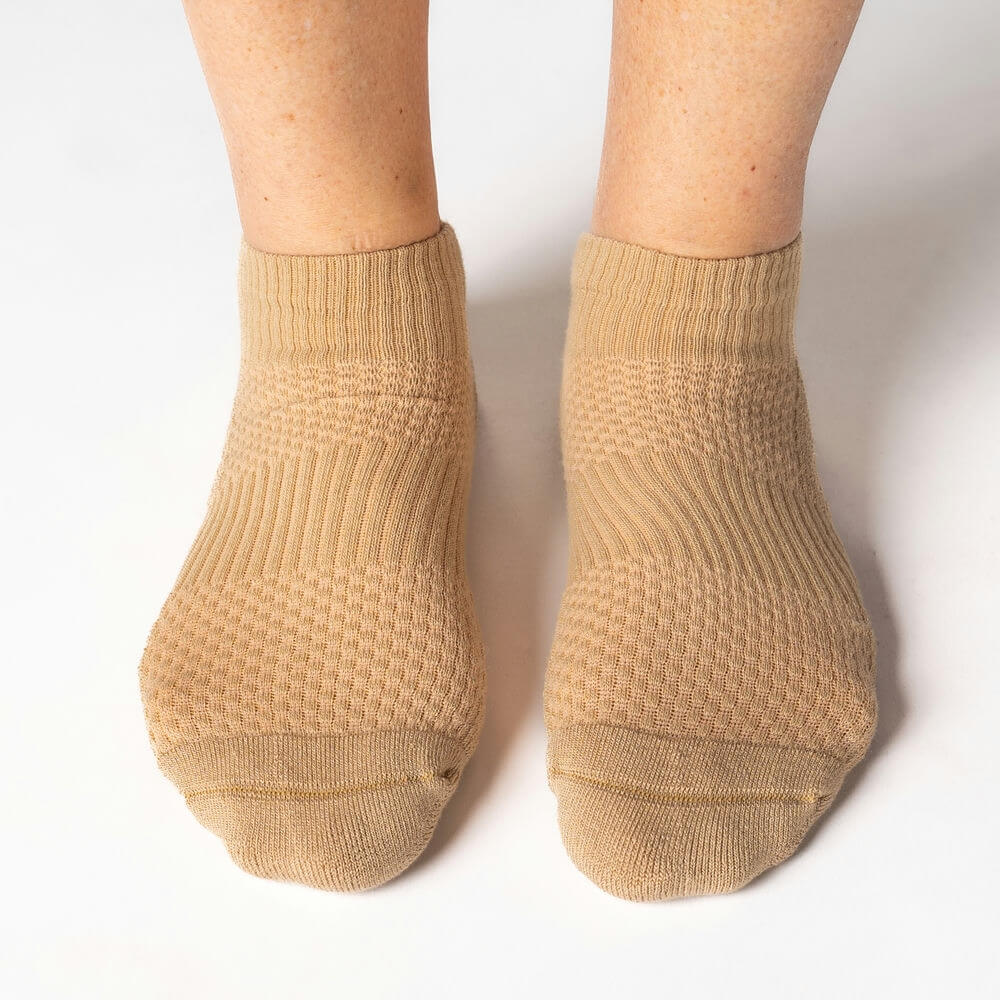 Tan Ankle Compression Socks 5-Pack Bundle - Image 2