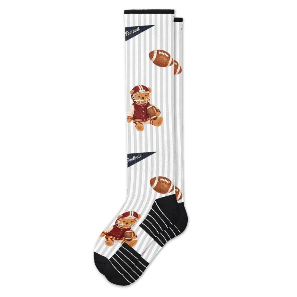 Touchdown Teddy Compression Socks