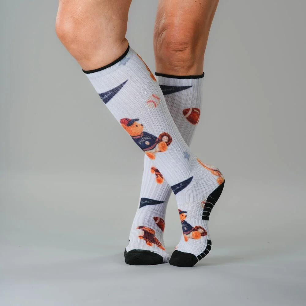 Touchdown Teddy Compression Socks - Image 3