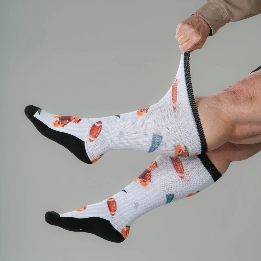 Touchdown Teddy EasyStretch™ Socks - Image 5