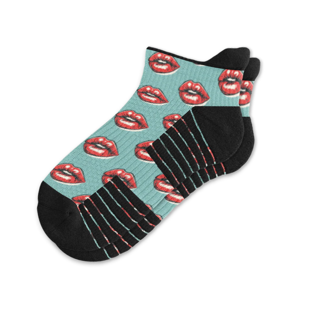 Vintage Kiss Ankle Compression Socks