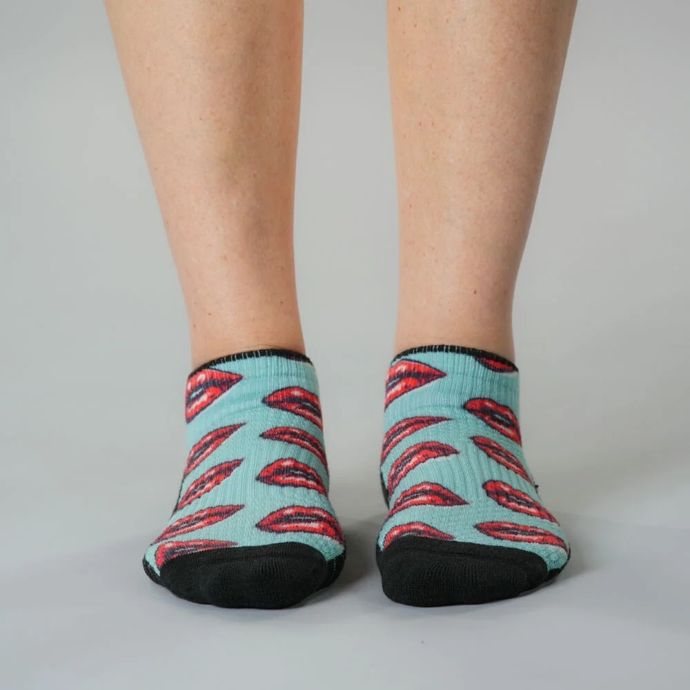 Vintage Kiss Ankle Compression Socks - Image 2