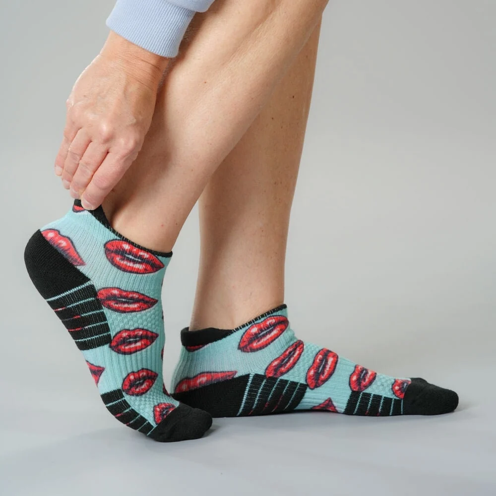 Vintage Kiss Ankle Compression Socks - Image 3