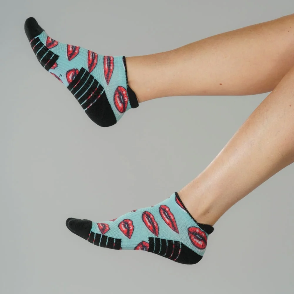 Vintage Kiss Ankle Compression Socks - Image 4