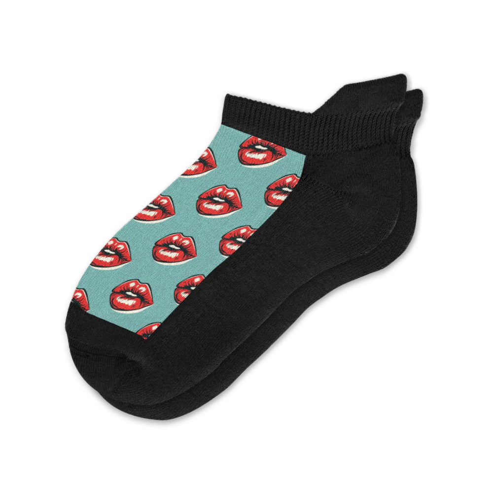 Vintage Kiss Ankle Socks