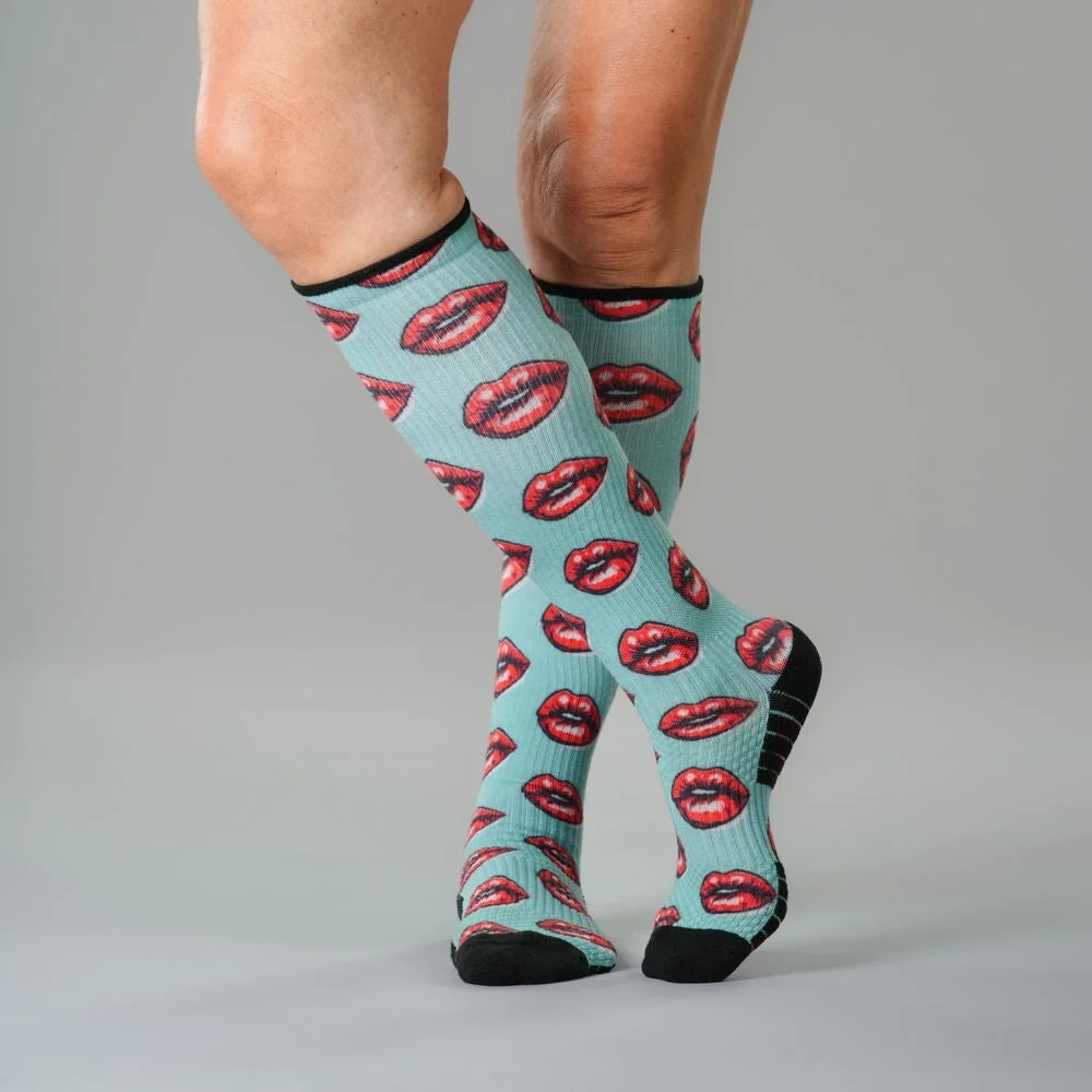 Vintage Kiss Compression Socks - Image 3