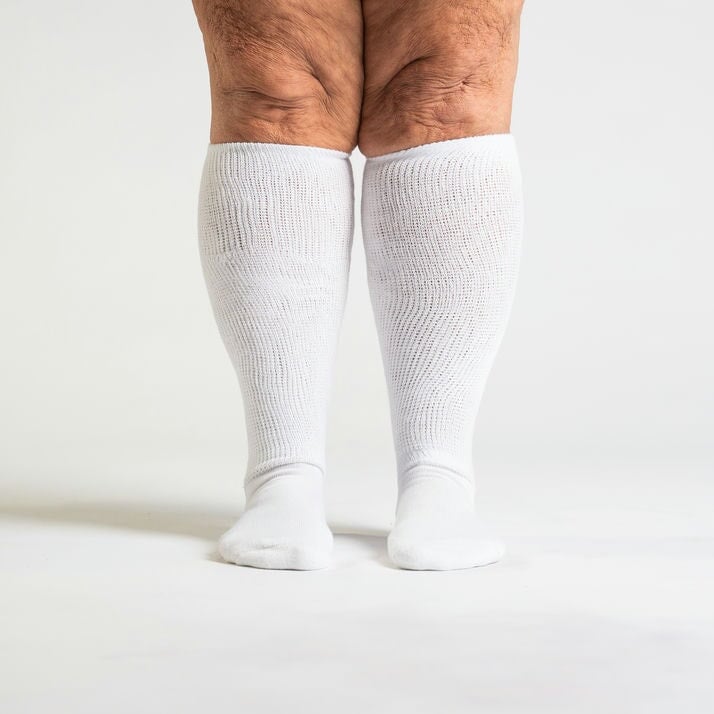 White EasyStretch™ Socks - Image 3